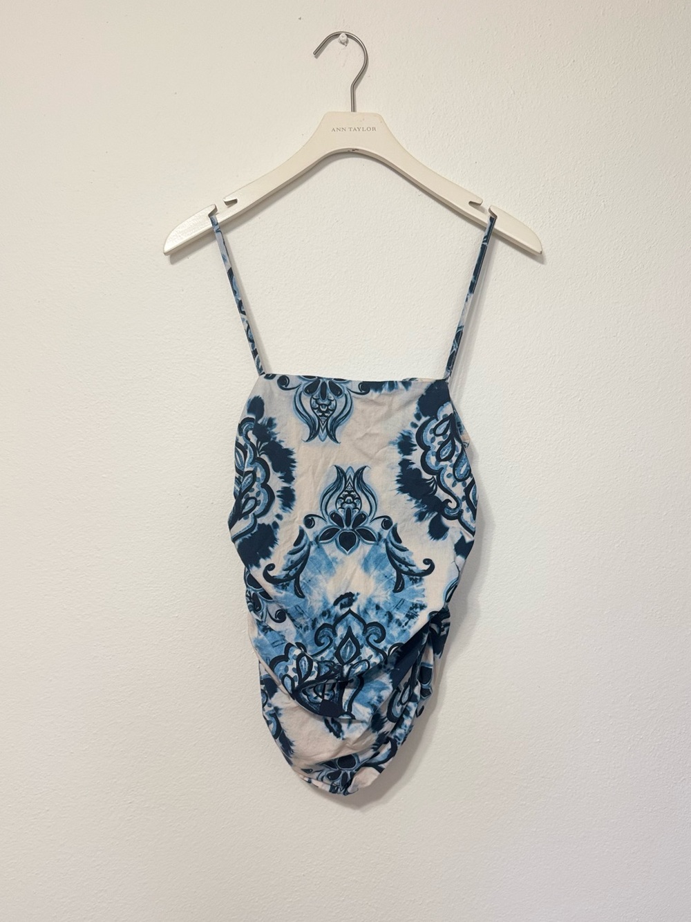 Zara Blue and White Printed Camisole